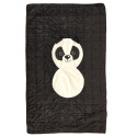 Couverture Convertible Noire Panda 110x150cm