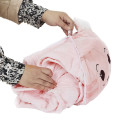 Couverture Convertible Rose Chat 110x150cm