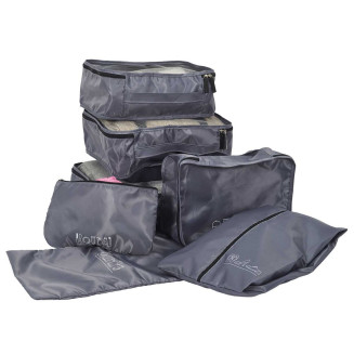 Lot de 7 Organisateurs de Voyage Gris