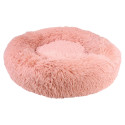 Panier Coussin Peluche "Donut" Rose Ø60cm pour Animaux