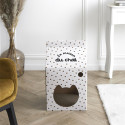 Maison en Carton pour Chat H.55cm avec Fond Griffoir