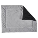 Tapis pour Animaux 85x63cm Tissu Peluché Gris Clair
