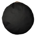 Coussin Rond Ø60cm pour Animaux Tissu Noir Motifs Dorés