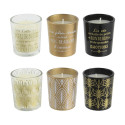 Coffret de 6 Bougies Parfumées Vanille