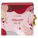 Coffret Cadeau Calendrier 5 Bougies Parfumées Spécial Maman