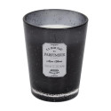 Bougie Parfumée en Verre Bullé Gris Foncé Senteur Musc Blanc H16cm