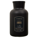 Bougie Parfumée Flacon Noir Mat Senteur Ambre