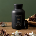 Bougie Parfumée Flacon Noir Mat Senteur Ambre