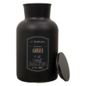 Bougie Parfumée Flacon Noir Mat Senteur Ambre