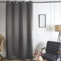Rideau Thermique Isolant Occultant 135x240cm Gris