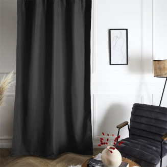 Rideau Isolant Polaire 135x240cm Noir