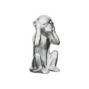 Statue Argentée Singe de la Sagesse "N'entends pas" H28cm