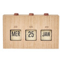 Calendrier Perpétuel Flip Flap Vintage Effet Bois Brut