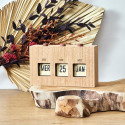 Calendrier Perpétuel Flip Flap Vintage Effet Bois Brut