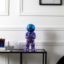 Figurine Astronaute Electroplaquage Dégradé Violet Bleu H33cm