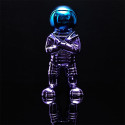 Figurine Astronaute Electroplaquage Dégradé Violet Bleu H33cm