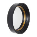 Miroir Convexe Rond Noir et Or Ø40,5cm
