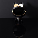 Vide-Poche Chien à Lunettes Géométrique Noir et Or