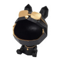 Vide-Poche Chien à Lunettes Géométrique Noir et Or