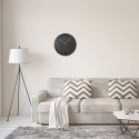Horloge Murale Ronde Noire et Rose Gold