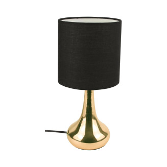 Lampe Tactile Noire et Dorée