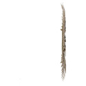 Miroir Cadre Plumes Dorées Ø53cm