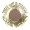 Miroir Cadre Plumes Dorées Ø53cm