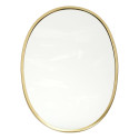 Lot de 3 Miroirs Cadre Métal Doré Formes Diverses