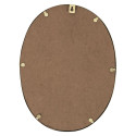 Lot de 3 Miroirs Cadre Métal Doré Formes Diverses