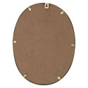 Miroir Ovale Cadre Métal Doré 25x34cm