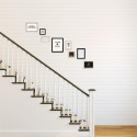 Set de 8 Cadres Photo Effet Bois Naturel et Noir