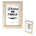 Set de 8 Cadres Photo Effet Bois Naturel et Noir