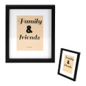 Set de 8 Cadres Photo Effet Bois Naturel et Noir