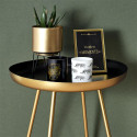 Lot de 2 Pots de Fleur Métal Or Piétément Filaire Noir
