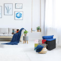 Pouf Coffre Pliable Motif Patchwork