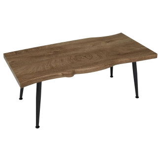 Table Basse 100cm Plateau Aspect Bois Authentique
