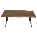 Table Basse 100cm Plateau Aspect Bois Authentique