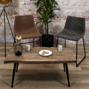 Table Basse 100cm Plateau Aspect Bois Authentique