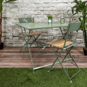 Table de Jardin Pliante 110x70cm Coloris Kaki
