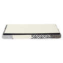 Banc Coffre Pliable Motif Patchwork Gris