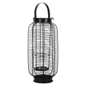 Lanterne en Métal Filaire Noir H42,5cm
