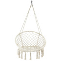 Balancelle Bohème en Macramé Beige