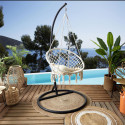 Balancelle Bohème en Macramé Beige Balancelle Bohème en Macramé Beige