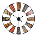Horloge Murale Industrielle Vintage Ø80cm