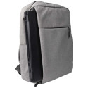 Sac à Dos Compact Multi-rangements Gris avec Raccord USB