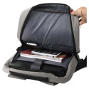 Sac à Dos Compact Multi-rangements Gris avec Raccord USB