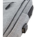 Sac à Dos Compact Multi-rangements Gris avec Raccord USB