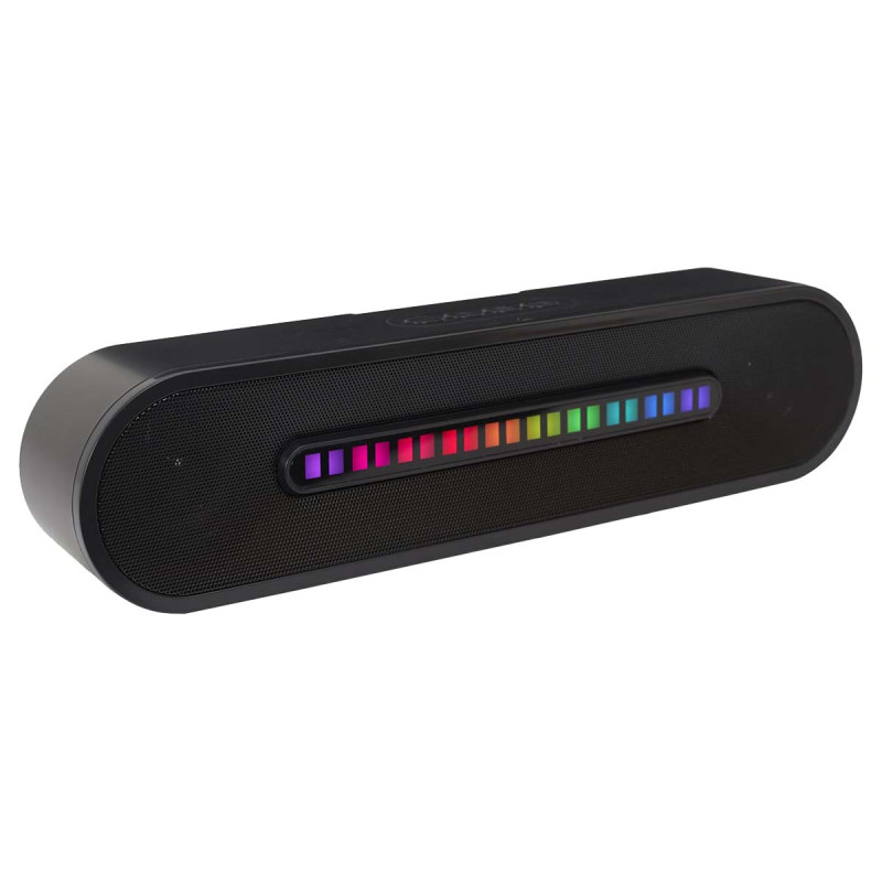 Enceinte Sans Fil Ovale 2x5W avec Lumières LED Enceinte Sans Fil Ovale 2x5W avec Lumières LED