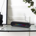Enceinte Sans Fil Ovale 2x5W avec Lumières LED