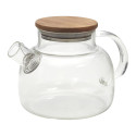Théière 90cL en Verre et Acacia Massif avec Filtre Théière 90cL en Verre et Acacia Massif avec Filtre